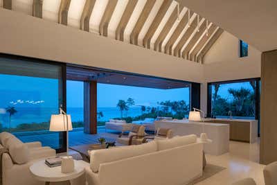  Beach Style Tropical Beach House Open Plan. Bakers Bay, Bahamas by KMH Design.