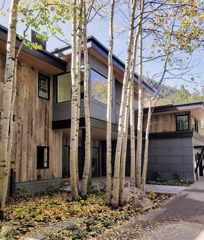  Contemporary Minimalist Family Home Exterior. Crystal Lake - Aspen, CO by KMH Design.