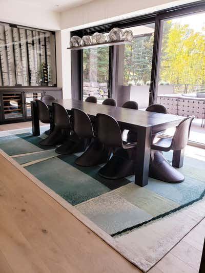  Contemporary Modern Family Home Dining Room. Crystal Lake - Aspen, CO by KMH Design.