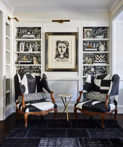  Art Nouveau Maximalist Office and Study. Presidio Heights Home by Jeff Schlarb Design Studio.
