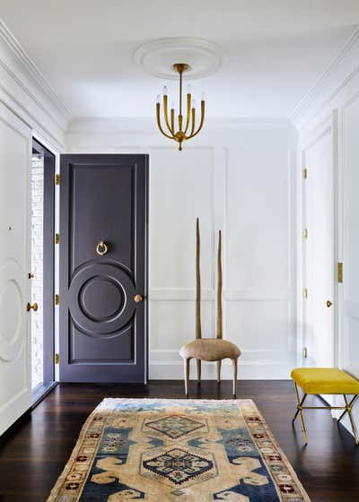  Maximalist Transitional Entry and Hall. Presidio Heights Home by Jeff Schlarb Design Studio.
