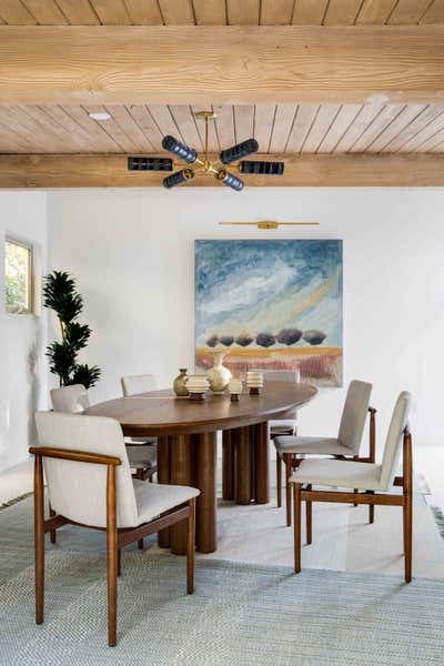 Beach Style Dining Room. Woods Cove by Jen Samson Design.