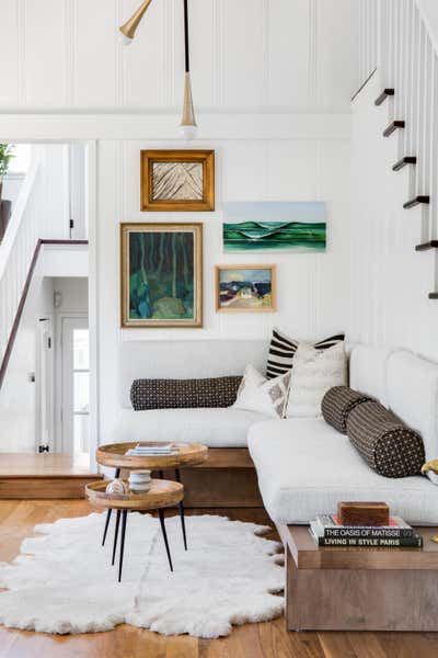  Organic Beach House Entry and Hall. Oak Street by Jen Samson Design.