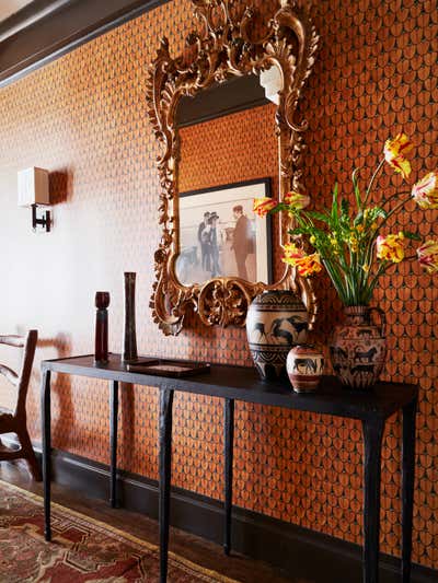 Eclectic Apartment Entry and Hall. Greenwich Village Pre War by Josh Greene Design.