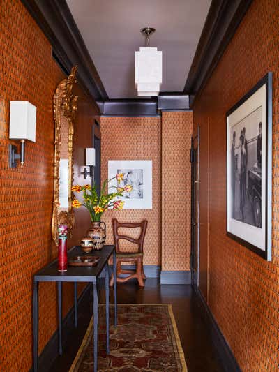 Eclectic Apartment Entry and Hall. Greenwich Village Pre War by Josh Greene Design.