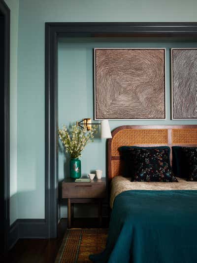 Eclectic Bedroom. Greenwich Village Pre War by Josh Greene Design.