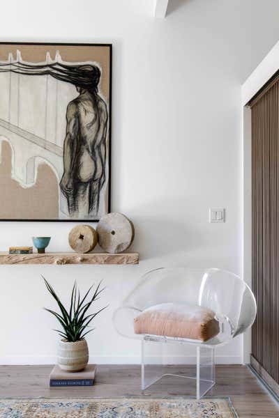  Minimalist Mid-Century Modern Beach House Bedroom. Capistrano by Jen Samson Design.