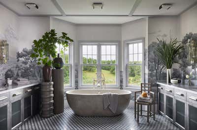  Contemporary Family Home Bathroom. Sag Harbor Showhouse by Josh Greene Design.