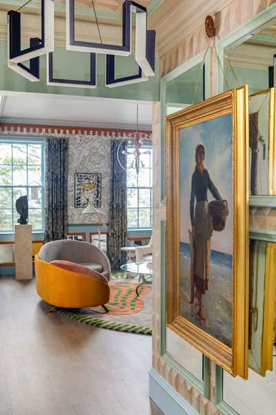  Maximalist Entry and Hall. Beacon Hill  by Favreau Design.