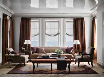  Art Deco Transitional Apartment Living Room. Gold Coast Pied-à-terre by Jessica Lagrange Interiors.