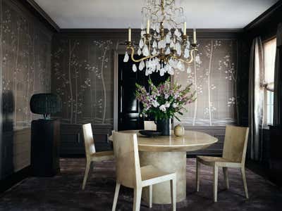  Transitional Apartment Dining Room. Gold Coast Pied-à-terre by Jessica Lagrange Interiors.