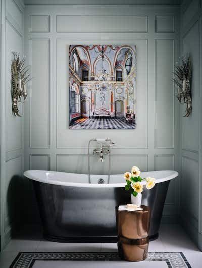  Art Deco Bathroom. Gold Coast Pied-à-terre by Jessica Lagrange Interiors.