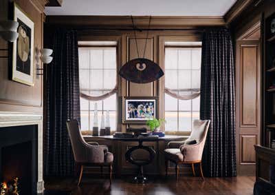  Art Deco Apartment Office and Study. Gold Coast Pied-à-terre by Jessica Lagrange Interiors.