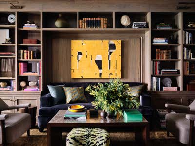  Transitional Apartment Office and Study. Gold Coast Pied-à-terre by Jessica Lagrange Interiors.