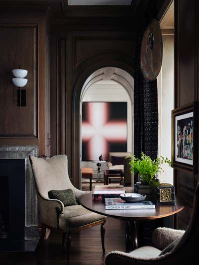  Art Deco Transitional Apartment Office and Study. Gold Coast Pied-à-terre by Jessica Lagrange Interiors.