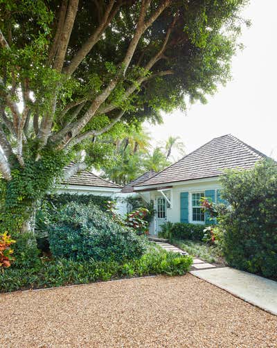 Coastal Beach House Exterior. Guest House Hideaway by Jessica Lagrange Interiors.