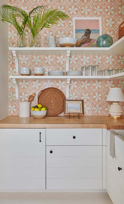  Transitional Beach Style Beach House Kitchen. Guest House Hideaway by Jessica Lagrange Interiors.
