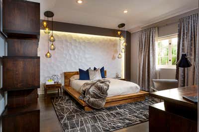  Mid-Century Modern Family Home Bedroom. Glamor & Grandeur in Tarzana by Marbé Designs.