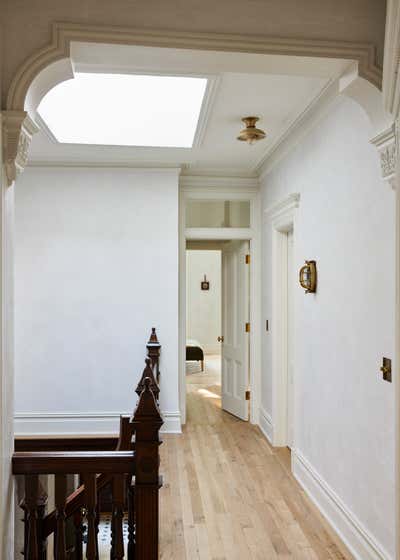  English Country Victorian Family Home Entry and Hall. Barrow St. Townhome by And Studio Interiors.