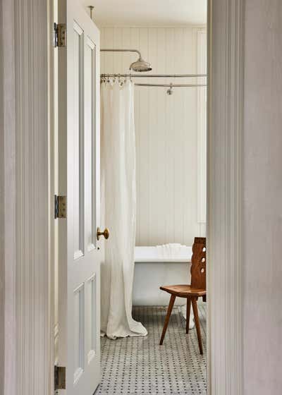  English Country Bathroom. Barrow St. Townhome by And Studio Interiors.