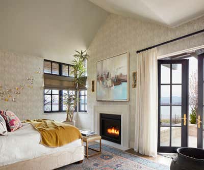  Transitional Family Home Bedroom. Lakeside New Build by Andrea Schumacher Interiors.