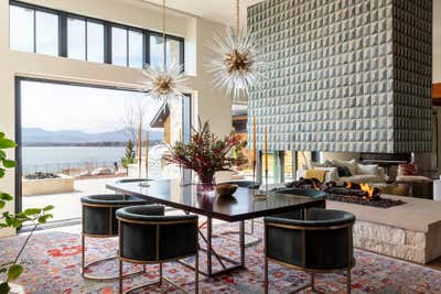  Contemporary Family Home Dining Room. Lakeside New Build by Andrea Schumacher Interiors.