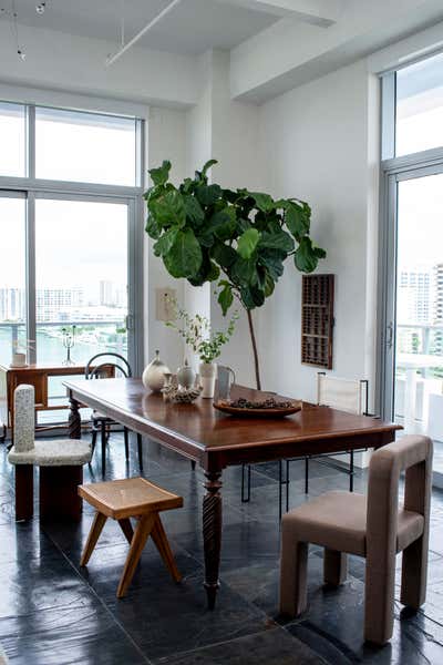  Eclectic Apartment Dining Room. Allison Island by STUDIO SANTOS.