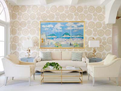  Mediterranean Tropical Living Room. Palmetto  by Helen Bergin Interiors.