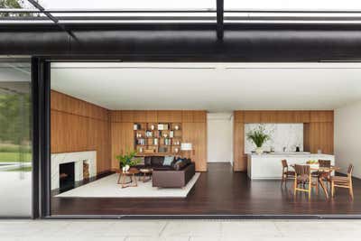  Mid-Century Modern Family Home Open Plan. New Canaan Pavilion by TenBerke.