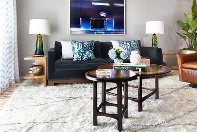  Contemporary Mid-Century Modern Apartment Living Room. West Hollywood Apartment by Gil Interiors Inc.