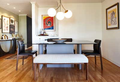  Eclectic Apartment Dining Room. West Hollywood Apartment by Gil Interiors Inc.
