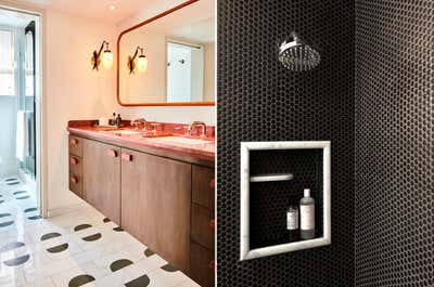  Contemporary Eclectic Apartment Bathroom. West Hollywood Apartment by Gil Interiors Inc.