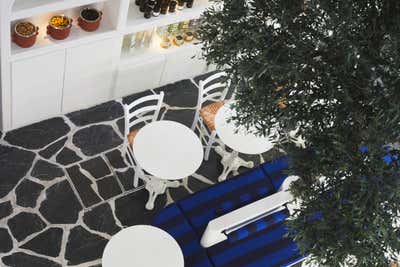  Contemporary Mediterranean Restaurant Living Room. Maison Kalios by UCHRONIA.