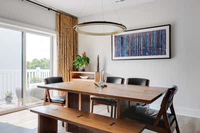  Modern Apartment Dining Room. Rocketts Landing by Samantha Heyl Studio.