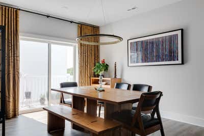  Contemporary Art Deco Apartment Dining Room. Rocketts Landing by Samantha Heyl Studio.