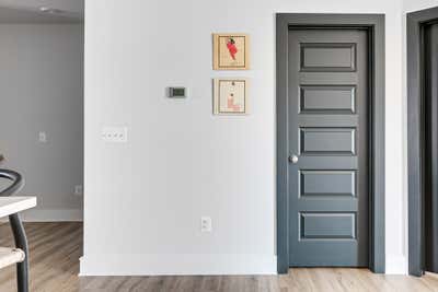 Transitional Apartment Entry and Hall. Rocketts Landing by Samantha Heyl Studio.