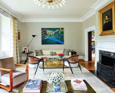  Eclectic Family Home Living Room. Pittsburg by Area Interior Design.