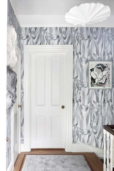  Art Deco Family Home Entry and Hall. Brooklyn Designer Showhouse 2022 by Tara McCauley, LLC.
