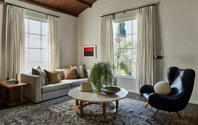  Transitional Modern Family Home Living Room. Los Feliz by Proem Studio.