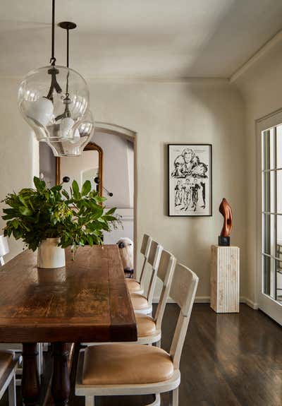  Transitional Family Home Dining Room. Los Feliz by Proem Studio.