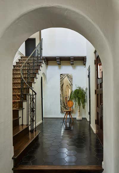  Transitional Family Home Entry and Hall. Los Feliz by Proem Studio.