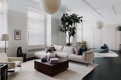  Mid-Century Modern Living Room. Boerum Hill Loft by Margaux Lafond.