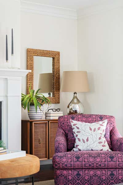  Bohemian Preppy Living Room. Marsh Oak  by Jill Howard Design Studio.