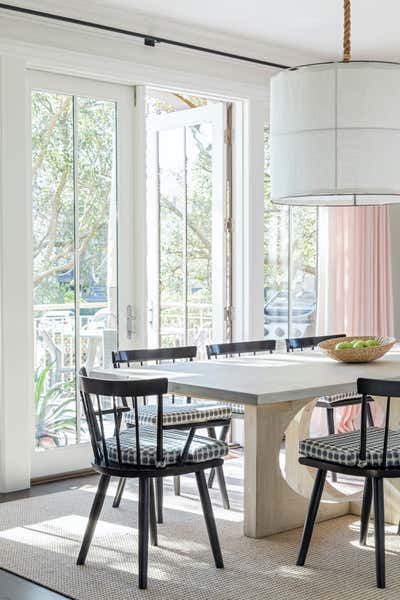  Coastal Preppy Dining Room. Marsh Oak  by Jill Howard Design Studio.