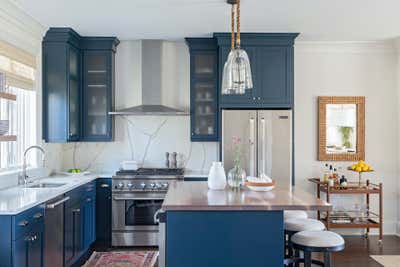  Bohemian Preppy Kitchen. Marsh Oak  by Jill Howard Design Studio.