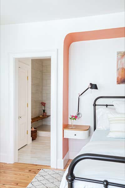  Coastal Bedroom. Historical Renovation  by Jill Howard Design Studio.