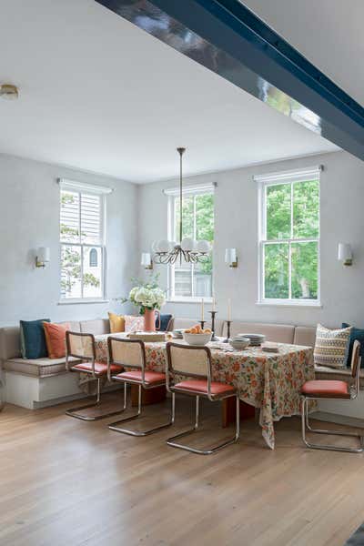  Transitional Dining Room. Historical Renovation  by Jill Howard Design Studio.