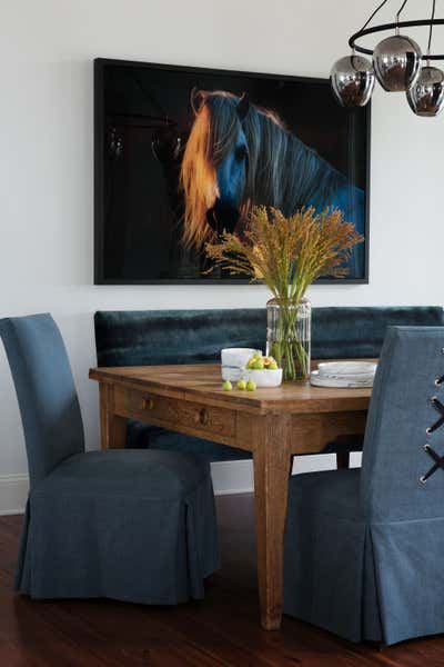  Transitional Family Home Dining Room. Bay Street by KMH Design.