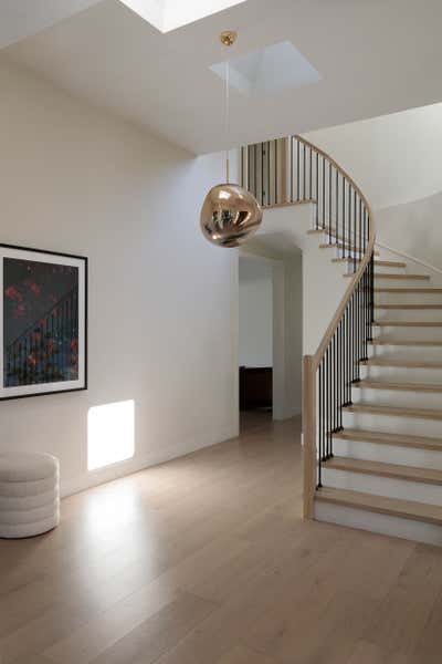  French Entry and Hall. Palo Alto Modern by Cinquieme Gauche.