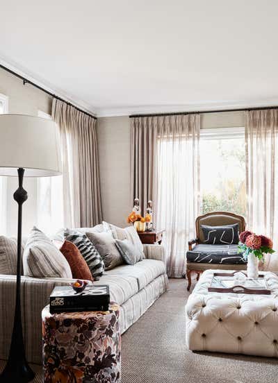 Transitional Family Home Living Room. Caulfield Residence by Marylou Sobel.